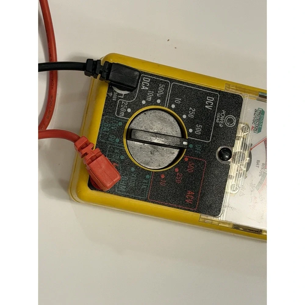Power Gear Voltmeter Ammeter Ohmmeter Analog Multimeter Meter AC/DC 1000V/500mA